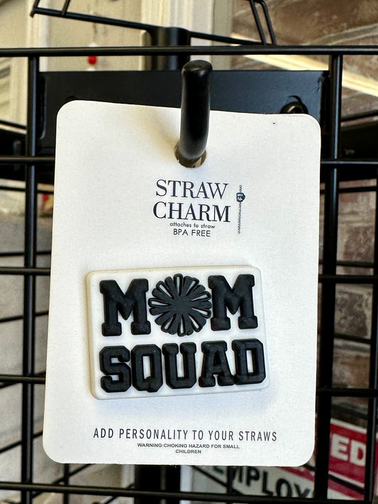 Mom Squad Straw Charm