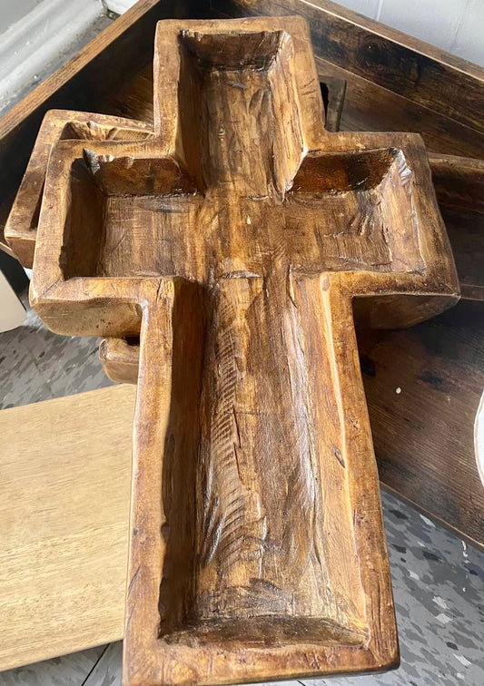 Cross shaped dough bowl