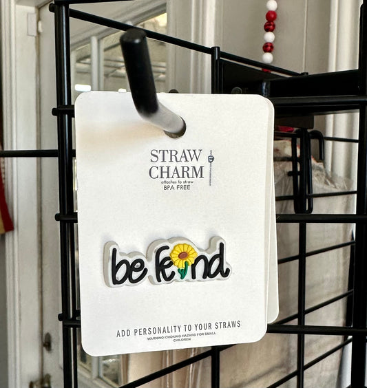 Bee Kind Straw Charm