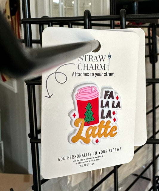 Fa La La Latte Straw Charm