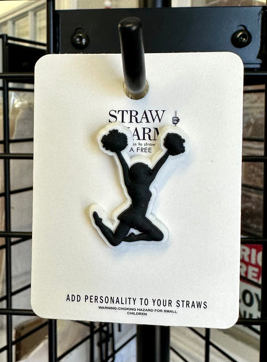 Cheerleader Straw Charm