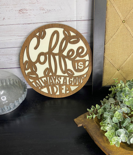 Overlay Coffee Sign
